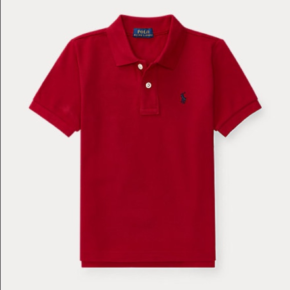 kids polo burgundy collared shirt